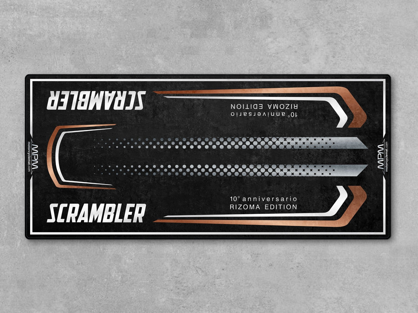 MPM Motorcycle Mat for Scrambler 10th Anniversary Rizoma Edition - MM4207