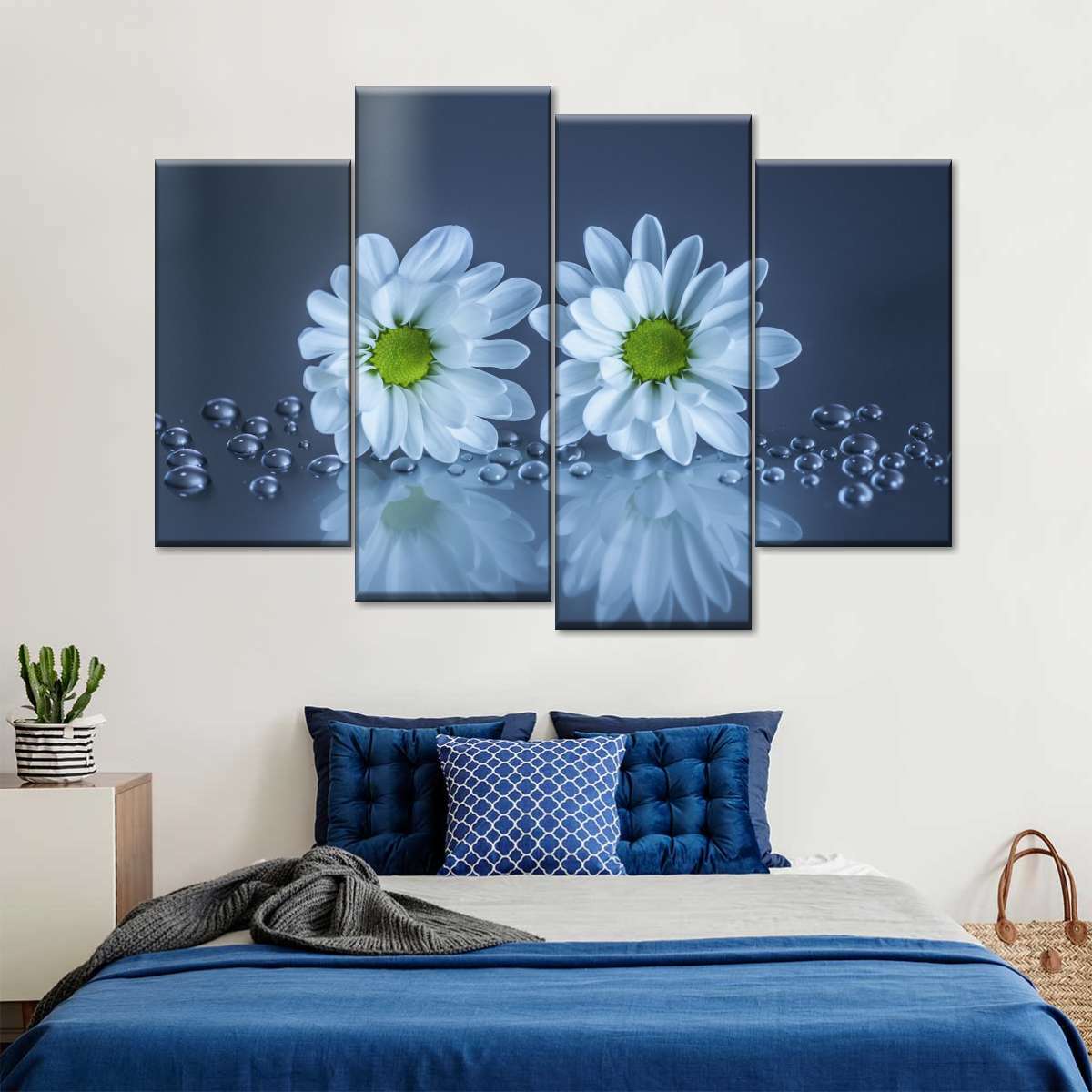 White Daisies Wall Art