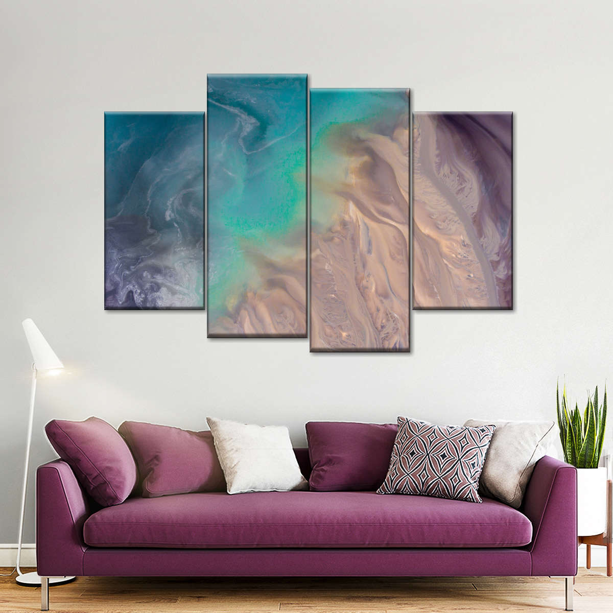 Abstract Coastal Wall Art