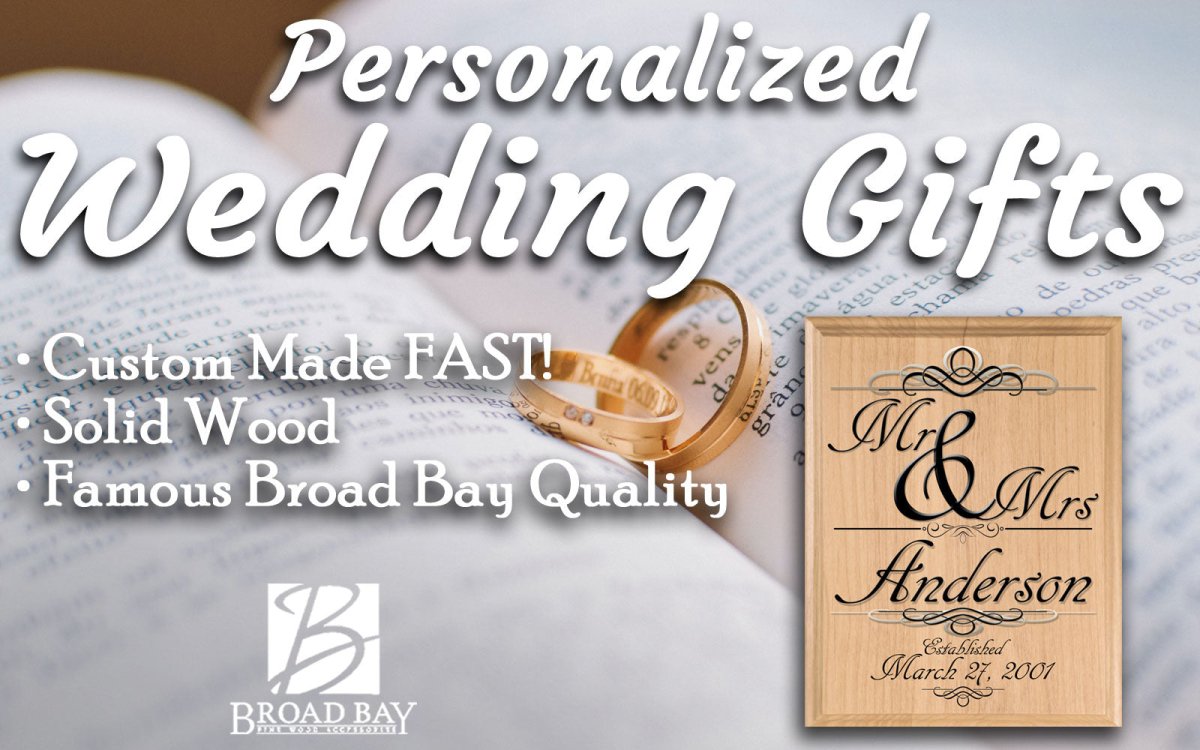 Mr & Mrs Wedding Gift Sign Personalized Name and Established Date