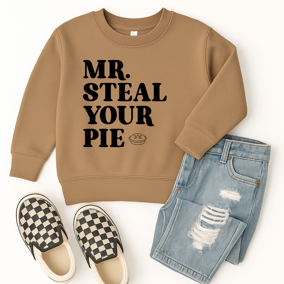 Mr. Steal Your Pie Toddler Crewneck Sweatshirt