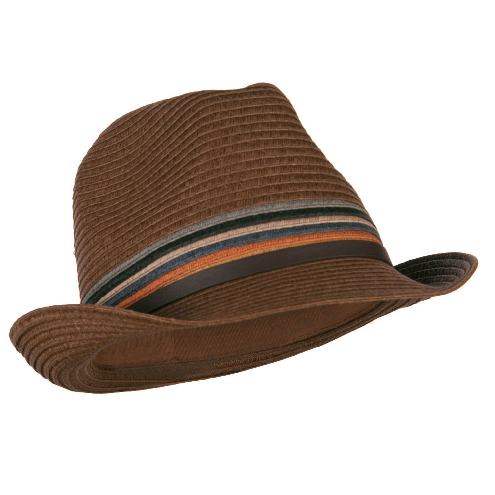 Men's Multi Colored Braid Fedora