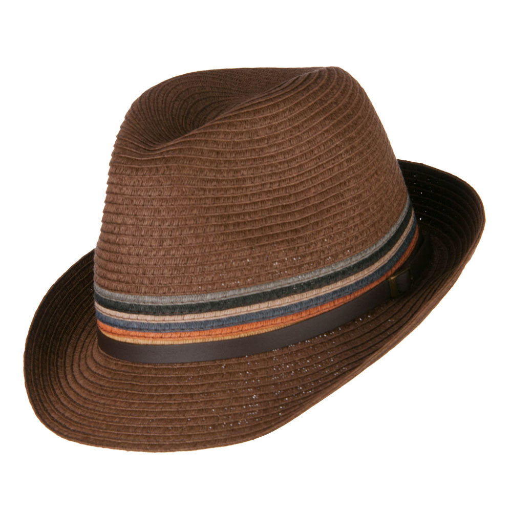 Men's Multi Colored Braid Fedora
