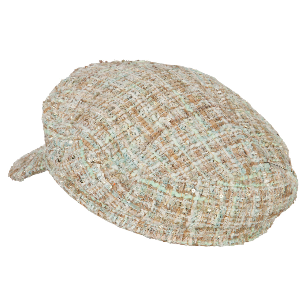 Women's Multicolor Tweed Captain Hat