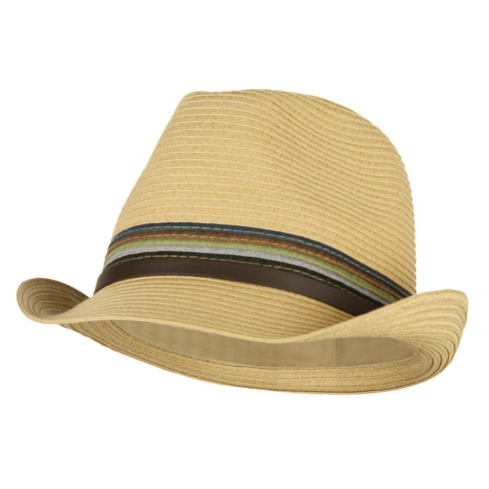 Men's Multi Colored Braid Fedora