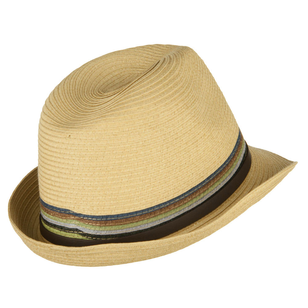 Men's Multi Colored Braid Fedora