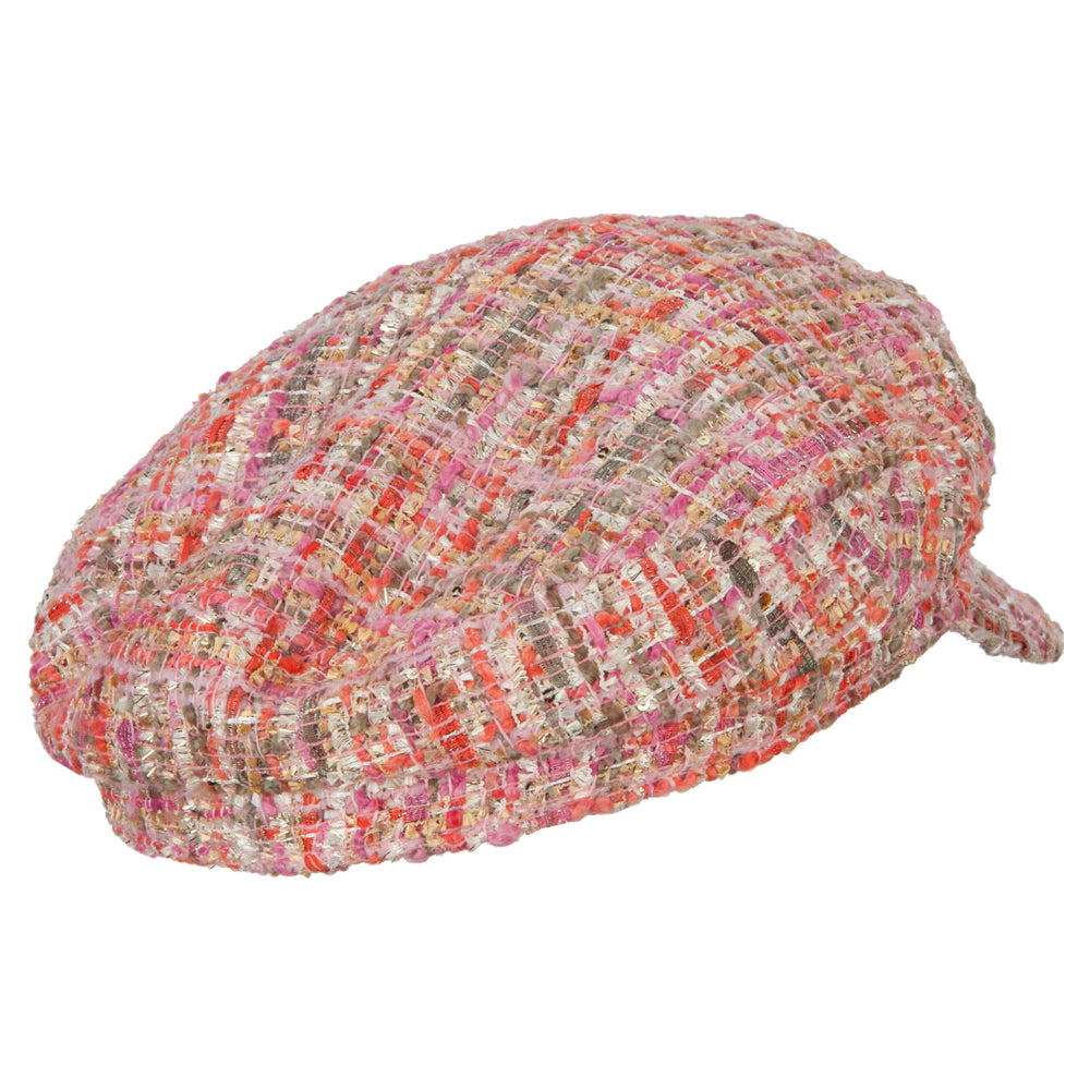 Women's Multicolor Tweed Captain Hat