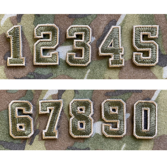 Tactical Numbers 2" x 1.25" - Multitan