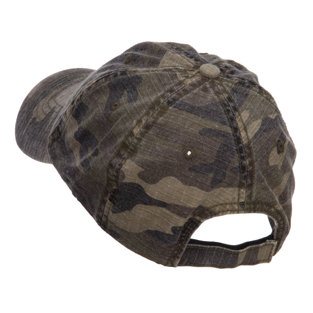 Faded Camo Washed Cotton Cap