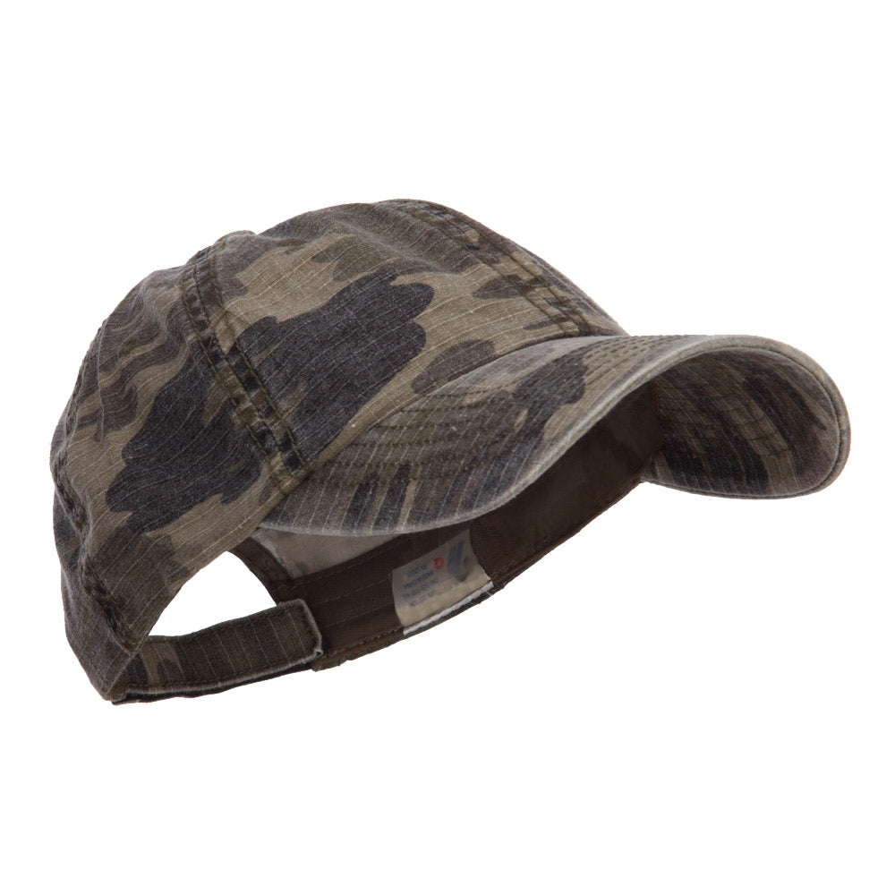 Faded Camo Washed Cotton Cap