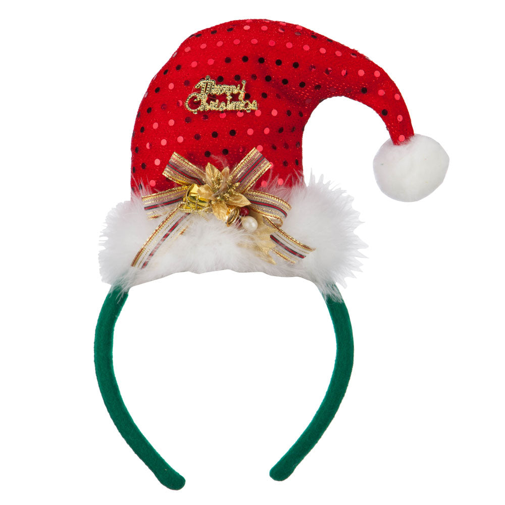 Merry Christmas Santa Hat Headband