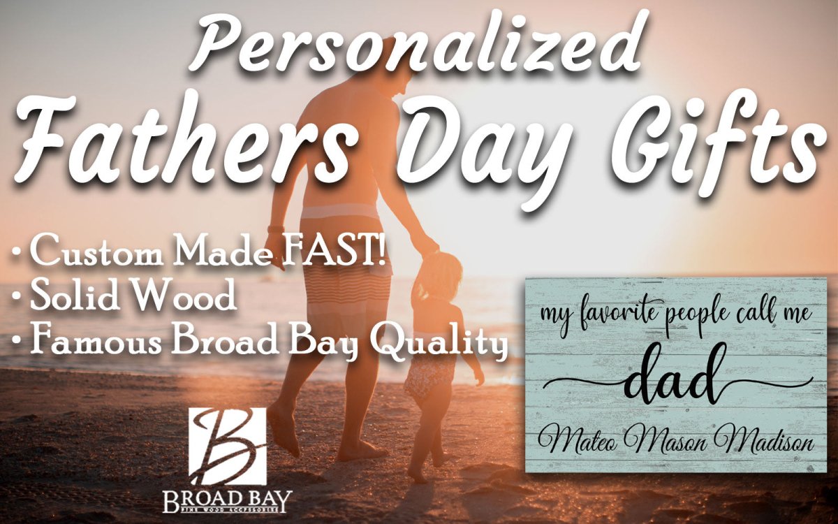 Personalized Dad Gift – “My Favorite People Call Me Dad” Wood Sign with Kids’ Names | Father’s Day or Birthday Keepsake