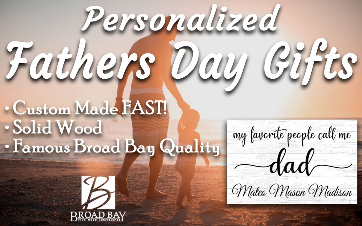 Personalized Dad Gift – “My Favorite People Call Me Dad” Wood Sign with Kids’ Names | Father’s Day or Birthday Keepsake