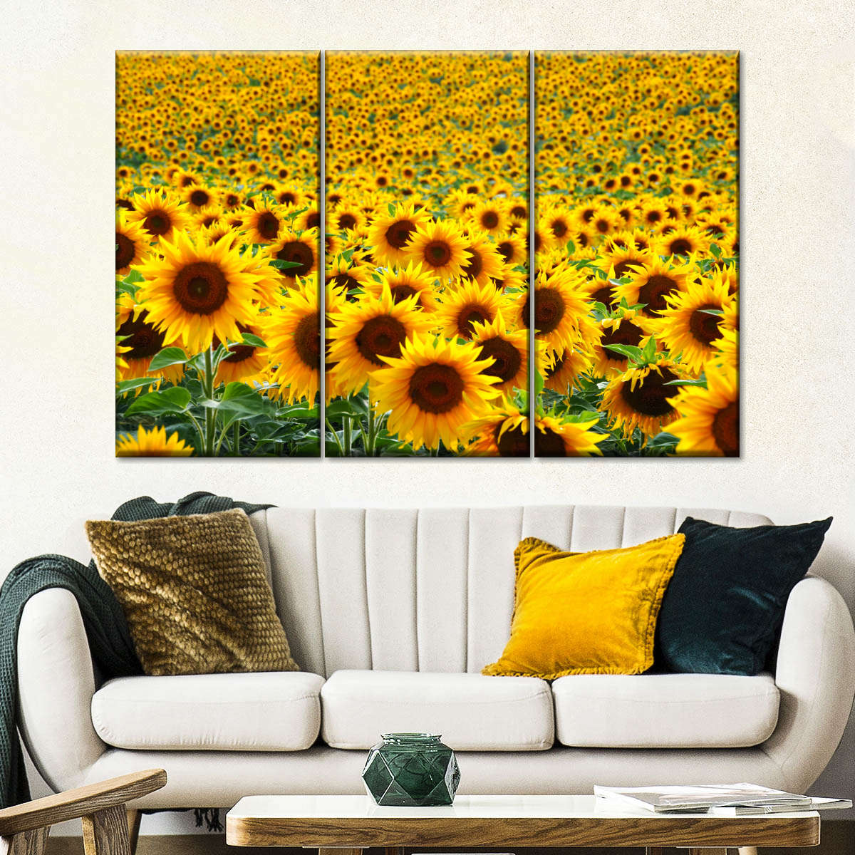 Endless Sunflower Field Wall Art