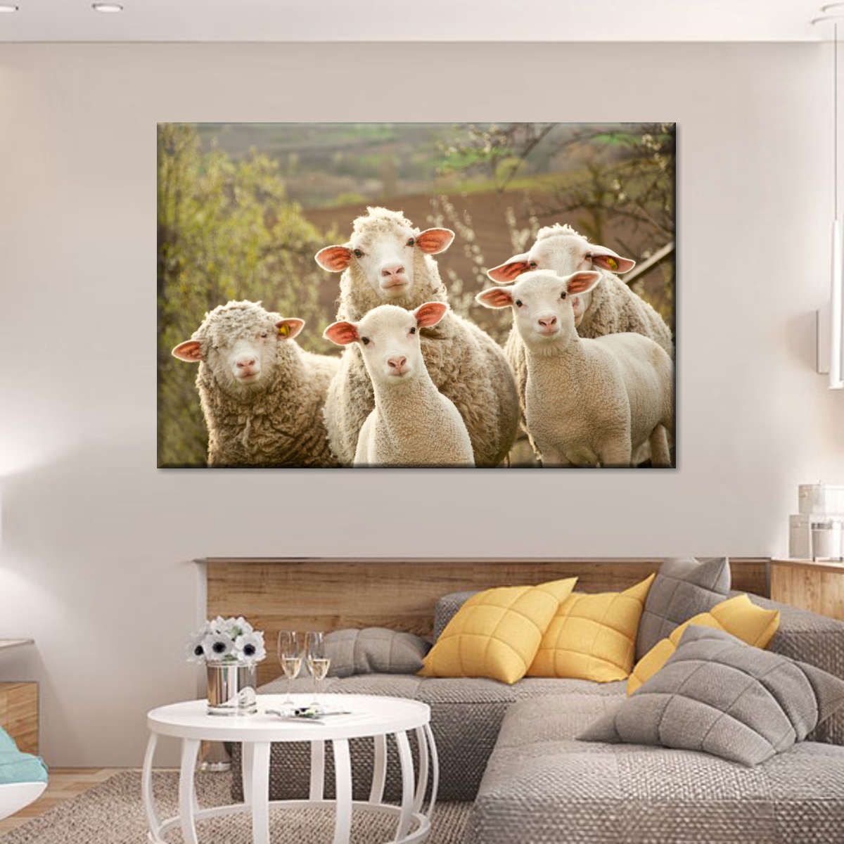 Stunned Sheep Wall Art