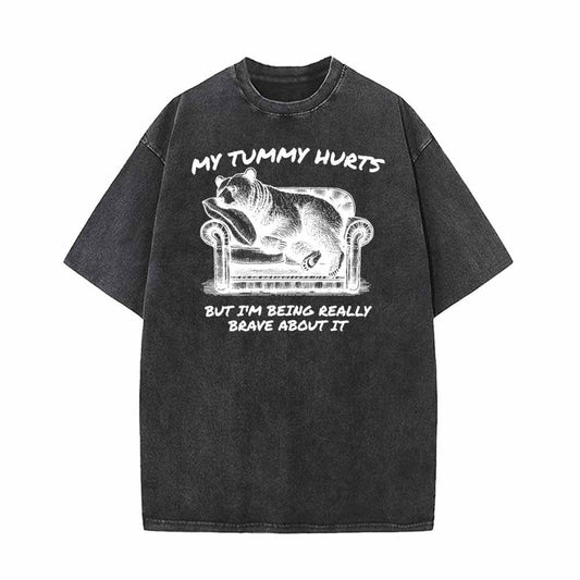 My Tummy Hurts Vintage Washed T-shirt