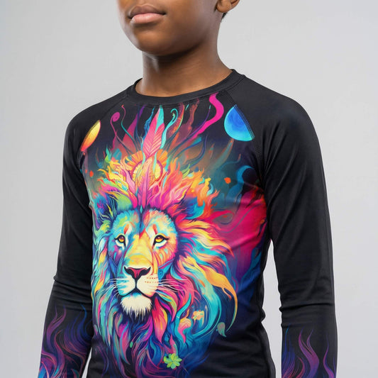 MYSTICAL LION KIDS RASH GUARD