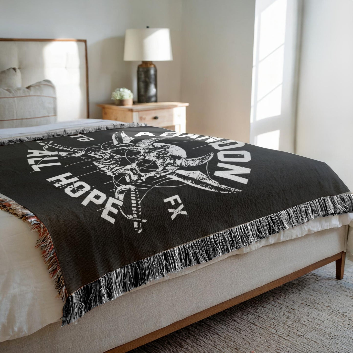 Abandon Hope Woven Blanket