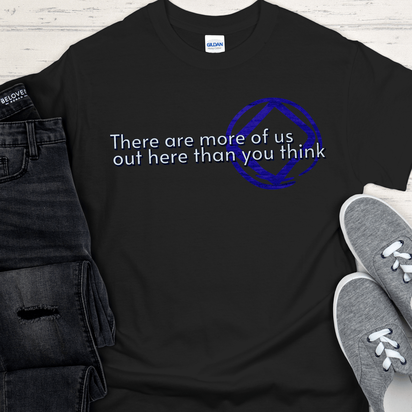NA Recovery Unisex T-Shirt | Inspiring Sobriety |  There Are More of Us - NA