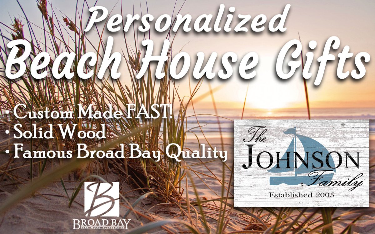 Custom Lake or Beach House Sign – Personalized Sailboat Design with Family Name & Established Year | Nautical Coastal Wall Art