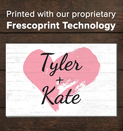 Names Personalized Anniversary or Wedding Gift Custom for Girlfriend, Boyfriend, Wife, or Husband Solid Wood Sign -