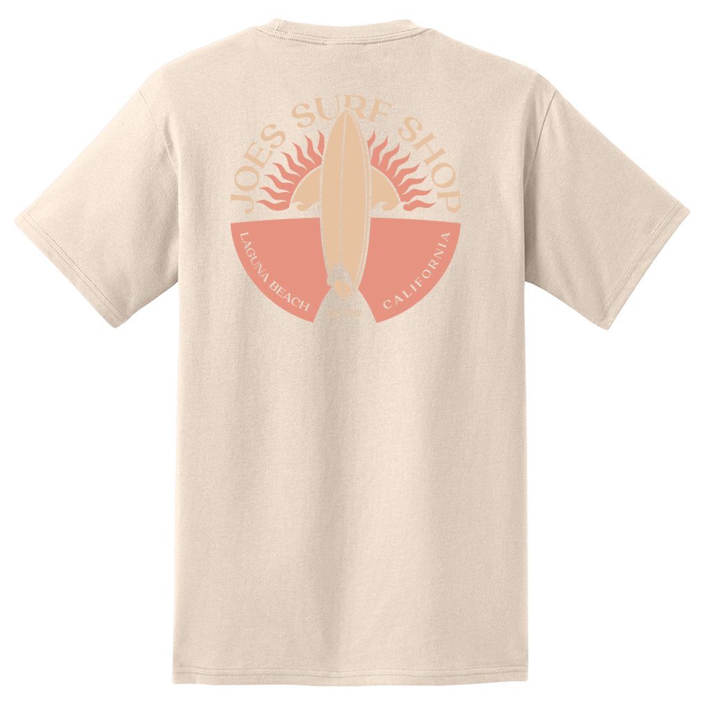 Joe's Surf Shop Sunset Scene Heavyweight Pocket Tee