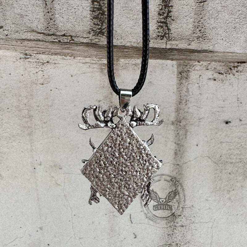 Natural Force Wendigo Skull Stainless Steel Pendant