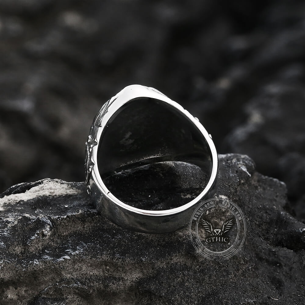 Nautical Anchor Stainless Steel Ring