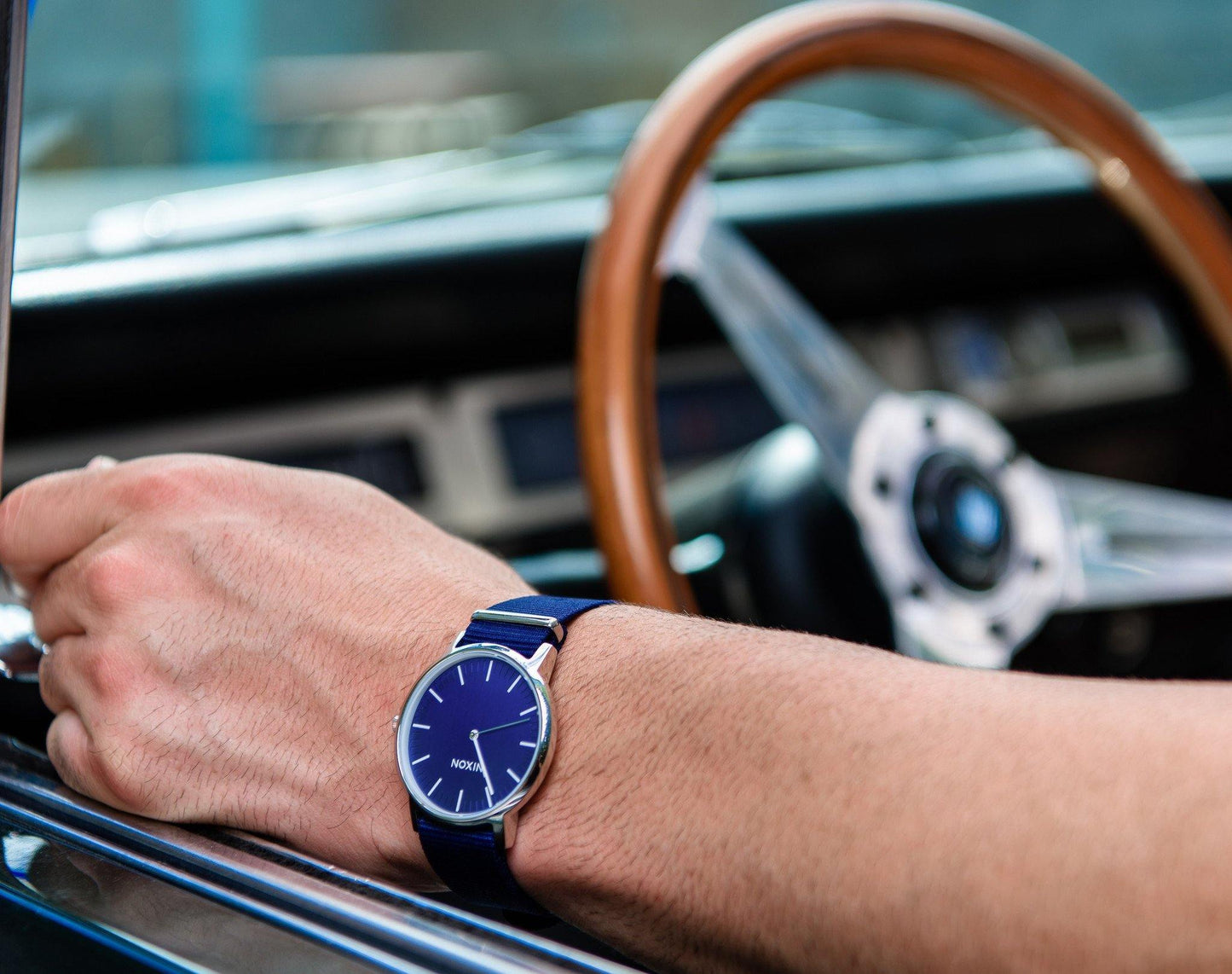 Navy Blue Nylon NATO® style Watch Band