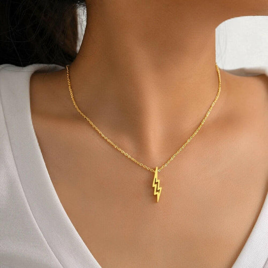 Hollow Bolt Necklace