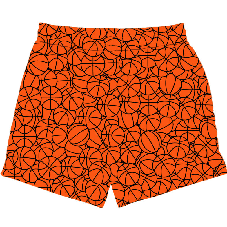 Basketball Pattern - Shorts - Orange
