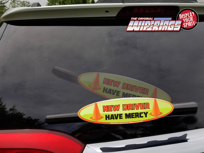 *NEW* New Driver. Have Mercy REFLECTIVE WiperTags