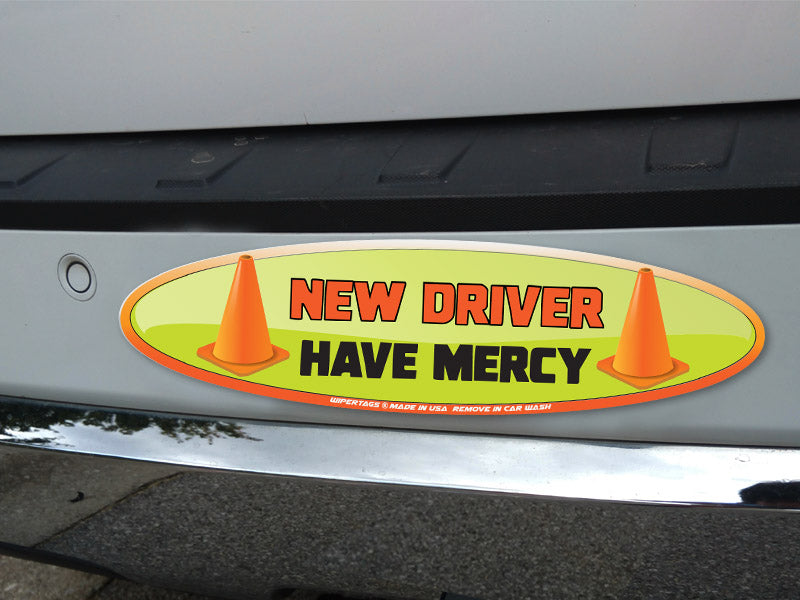 *NEW* New Driver. Have Mercy REFLECTIVE WiperTags