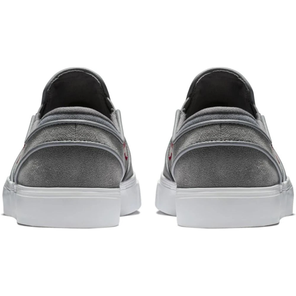 Nike Shoes SB Zoom Stefan Janoski Slip-On - Gunsmoke/Gunsmoke-Red Crush