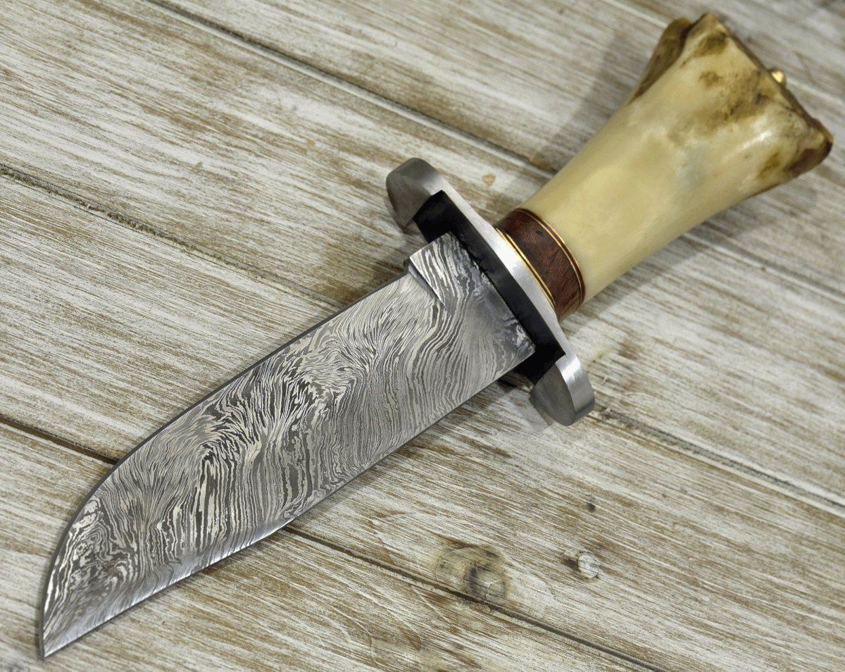 Nirvana Survival Bowie Knife with Bone Handle