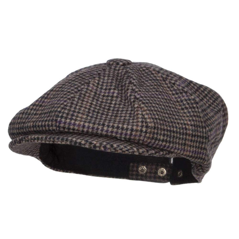 Men's Wool Blend 8 Panel Newsboy Hat