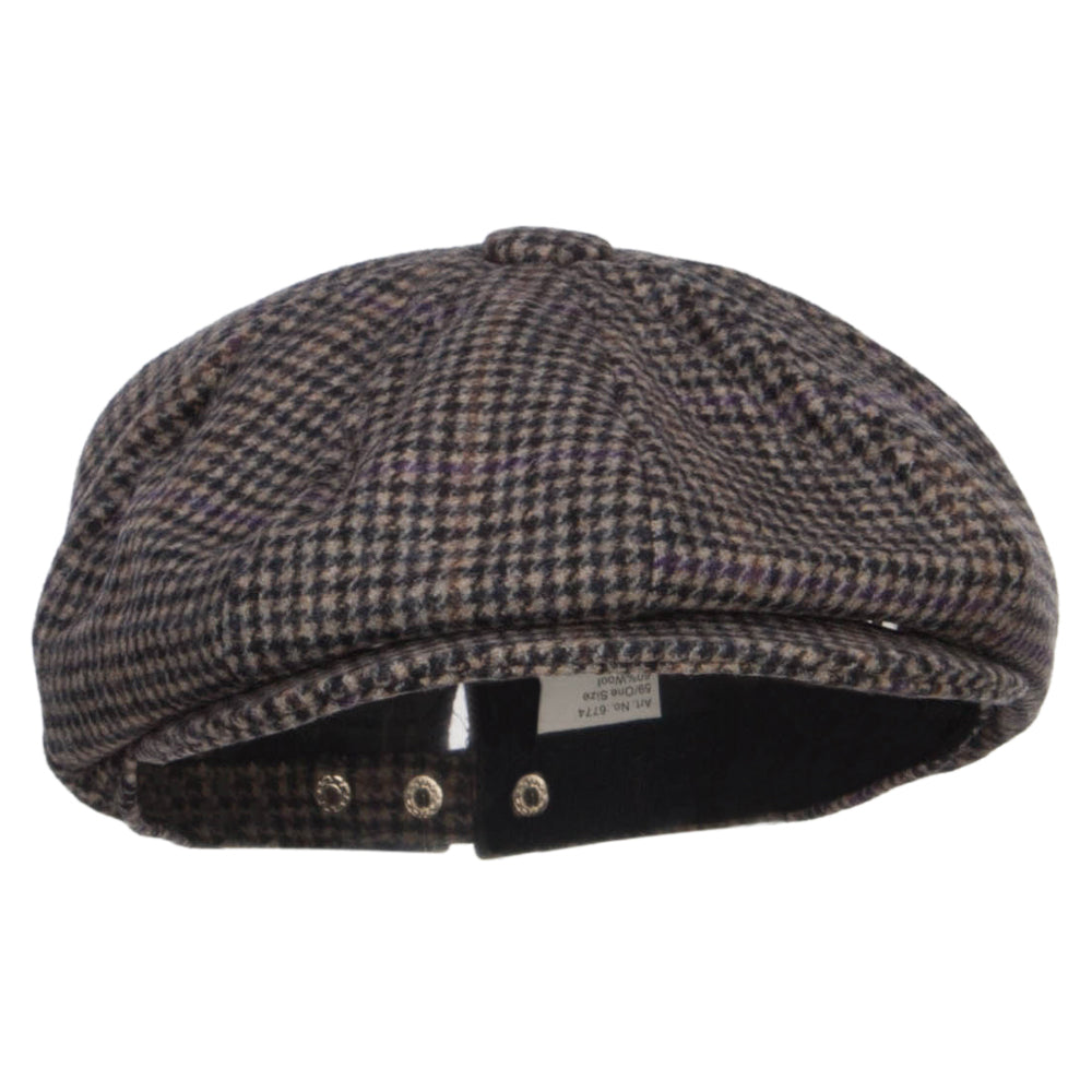 Men's Wool Blend 8 Panel Newsboy Hat