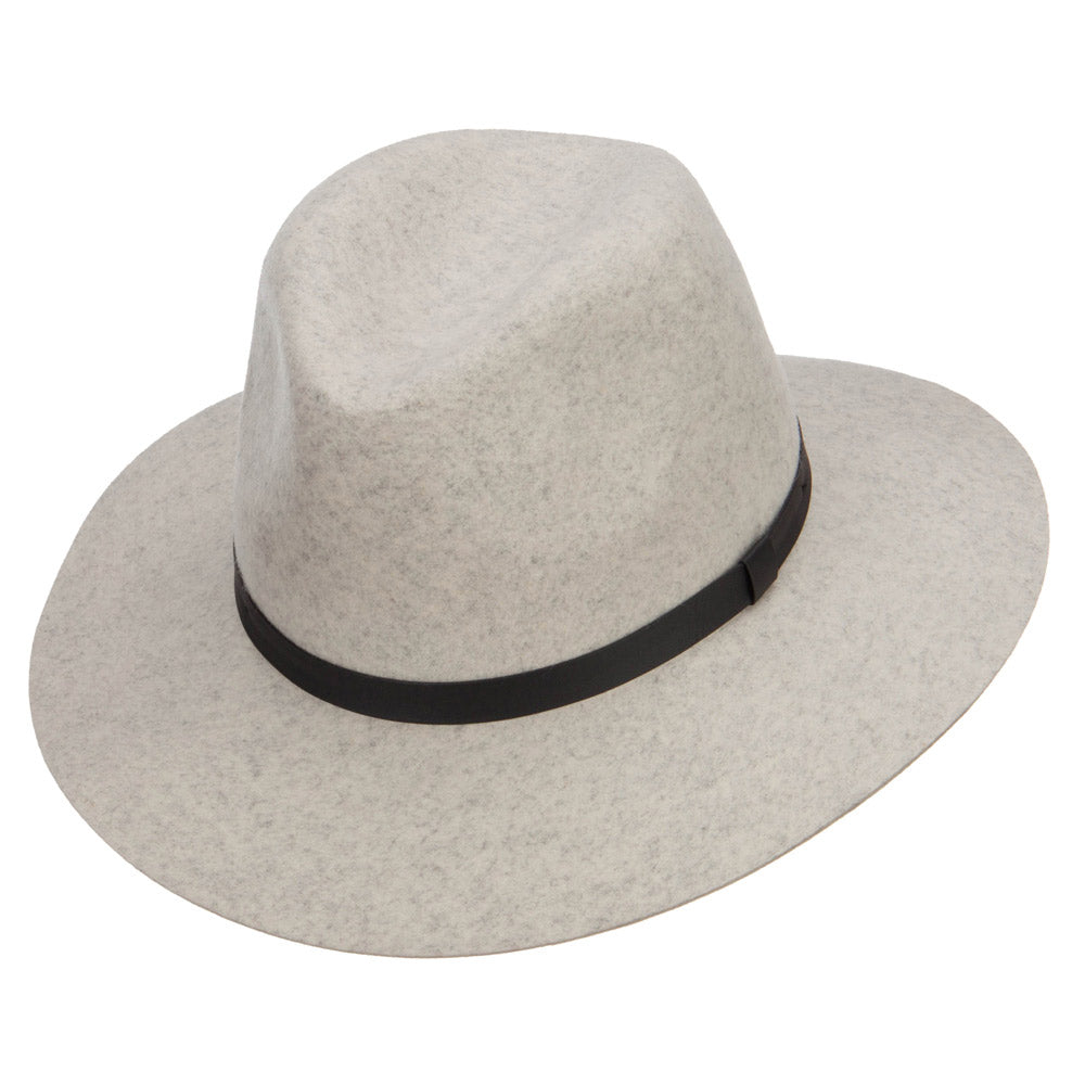 Women's Leather Band Wool Fedora
