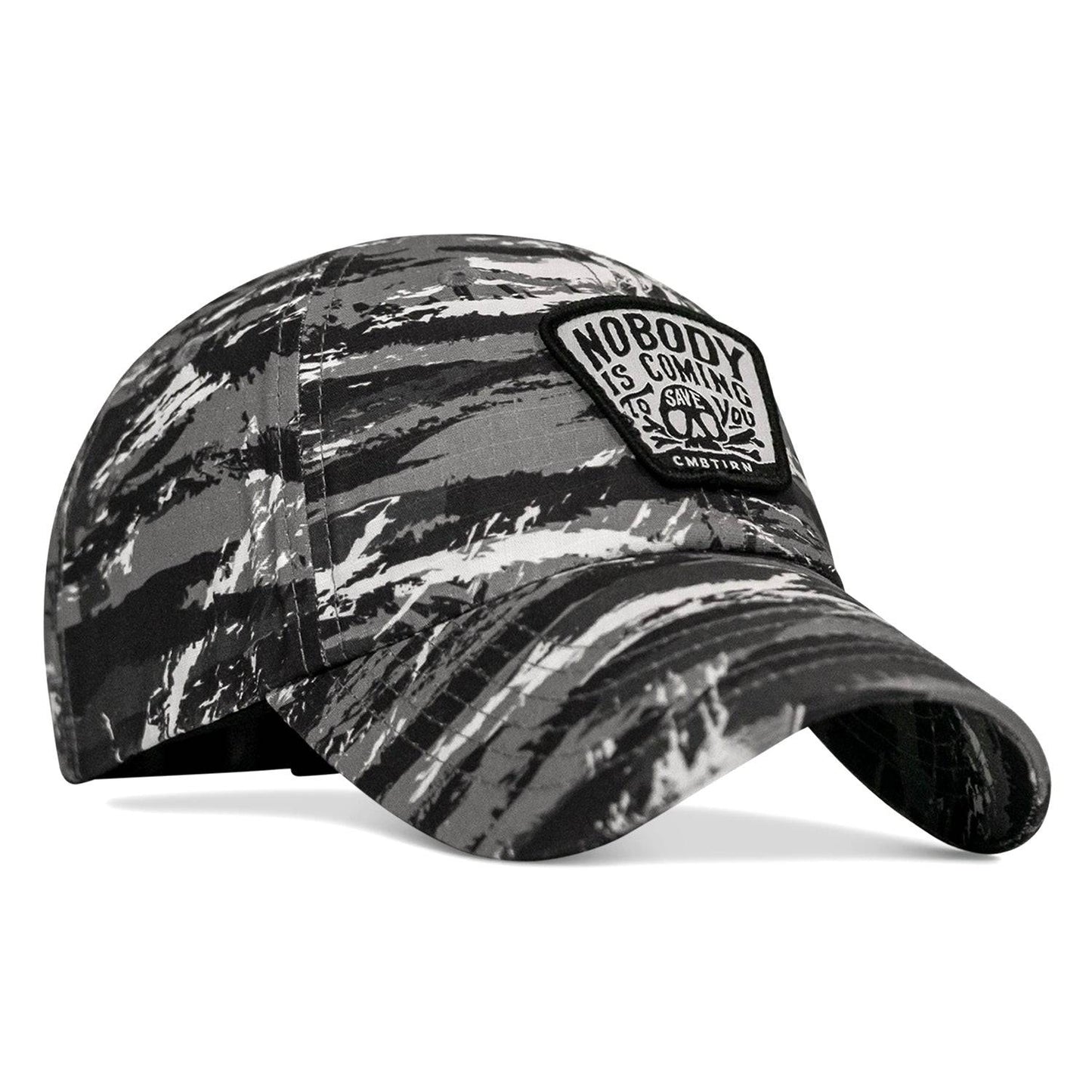Nobody Is Coming To Save You Skull Patch Ripstop Snapback