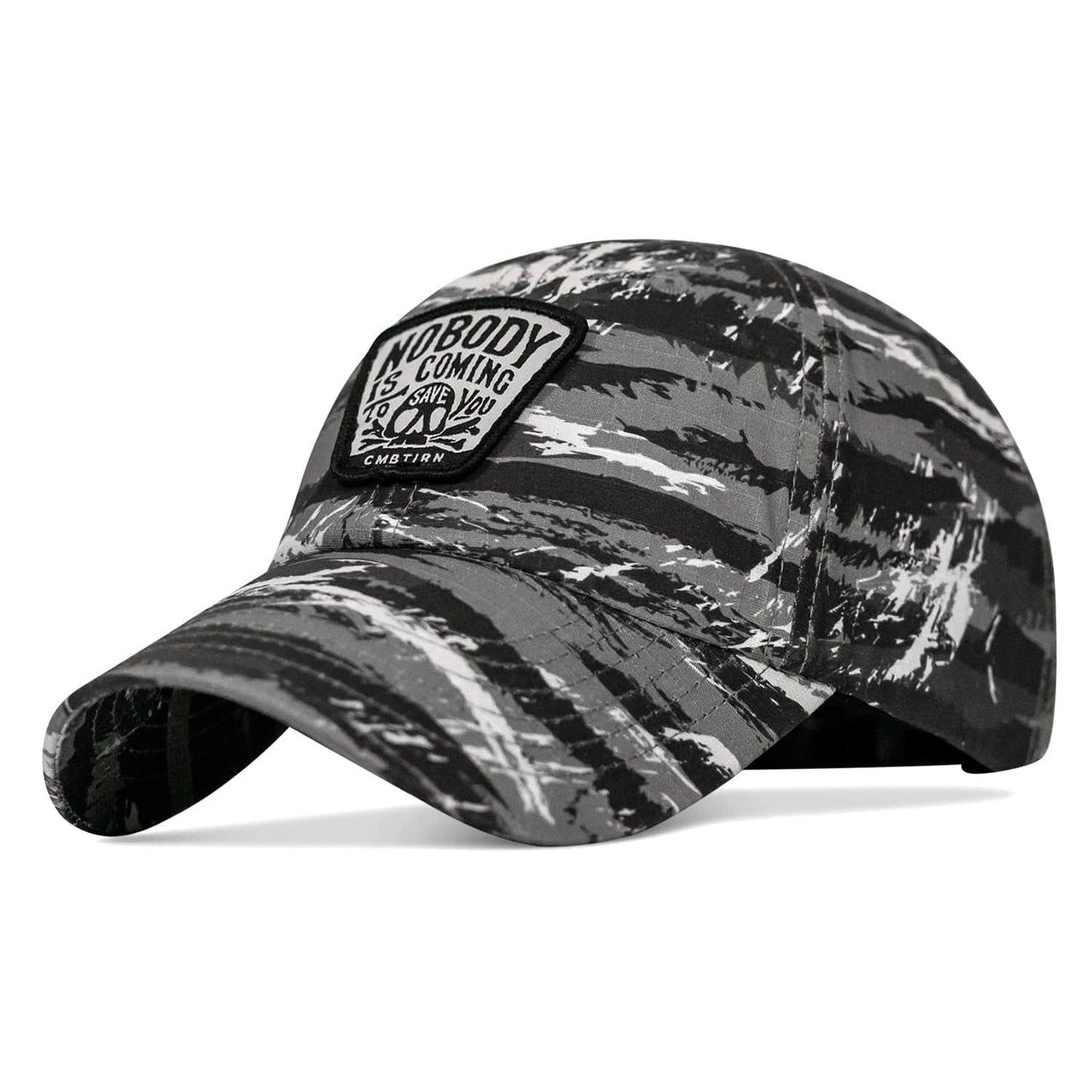 Nobody Is Coming To Save You Skull Patch Ripstop Snapback
