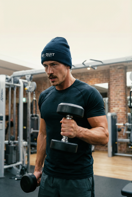 No Quit Embroidered Beanie