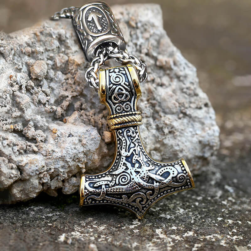 Nordic Thor’s Hammer Stainless Steel Pendant
