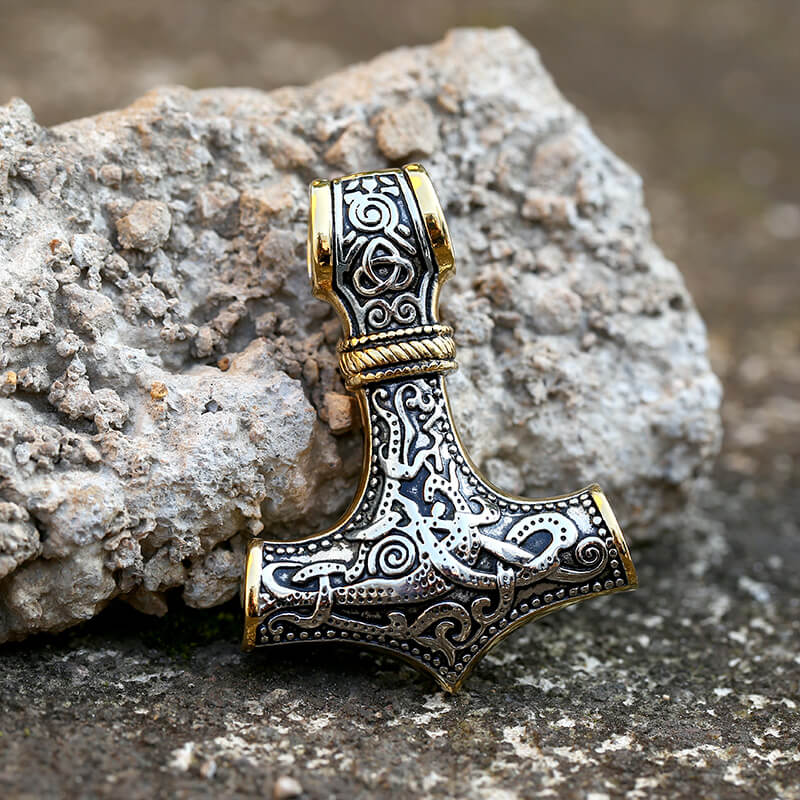 Nordic Thor’s Hammer Stainless Steel Pendant