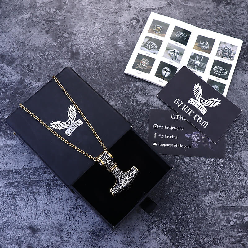 Nordic Thor’s Hammer Stainless Steel Pendant