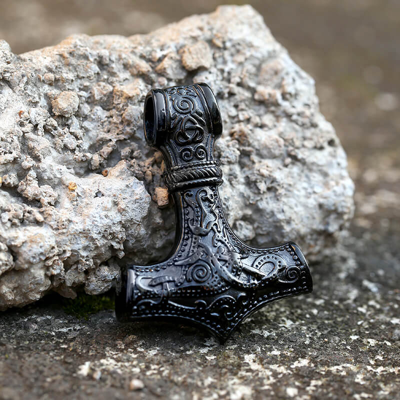 Nordic Thor’s Hammer Stainless Steel Pendant