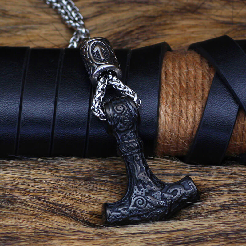 Nordic Thor’s Hammer Stainless Steel Pendant