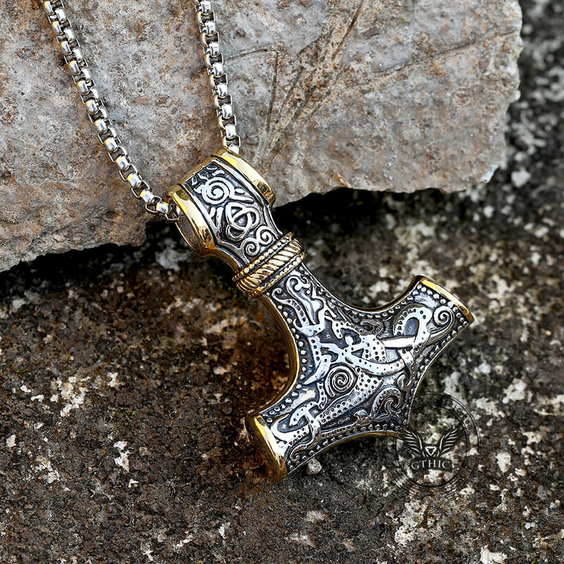 Nordic Thor’s Hammer Stainless Steel Pendant