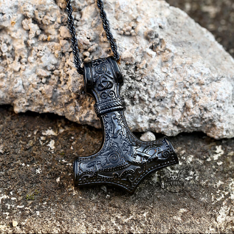 Nordic Thor’s Hammer Stainless Steel Pendant