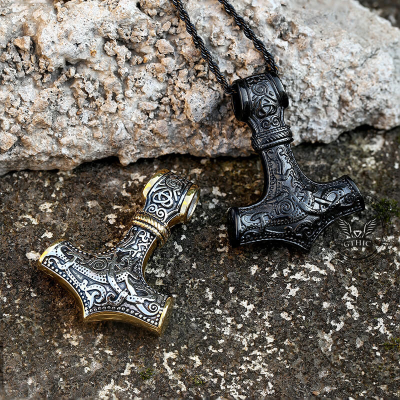 Nordic Thor’s Hammer Stainless Steel Pendant