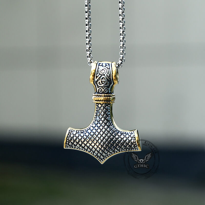 Nordic Thor’s Hammer Stainless Steel Pendant